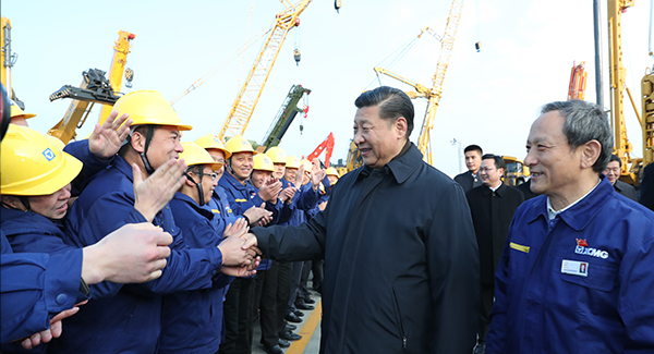 中共中央總書記、國家主席、中央軍委主席習(xí)近平親臨徐工集團(tuán)考察調(diào)研