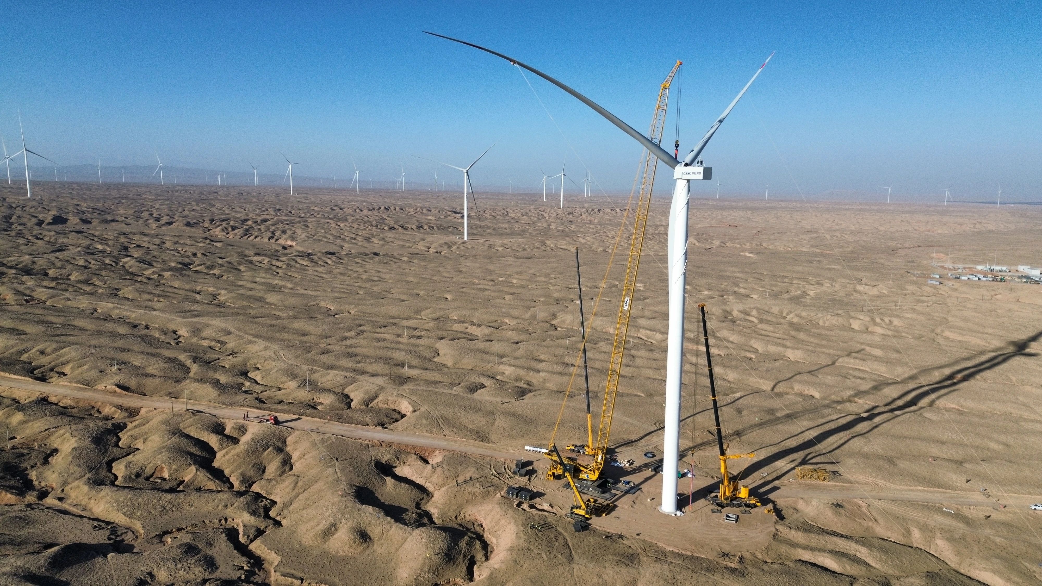 零誤差！XLC18000M助力10萬千瓦風力發(fā)電項目首臺風機成功吊裝